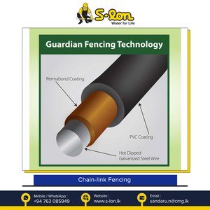 Barrière enduite de maillon de chaîne de gardien de ferme en PVC galvanisé résistant aux intempéries d'origine sri-lankaise à prix raisonnable - Product Image 6