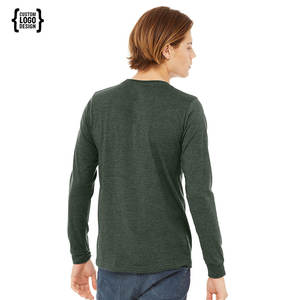 Camiseta Personalizada para Hombre, 100% Algodón, Manga Larga, 180 g/m², Cuello Redondo, Camisetas de Moda para Hombre - Product Image 2