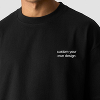 Fabricant OEM de T-shirts – T-shirt Streetwear Personnalisé Oversize à Épaules Tombantes en Coton Lourd avec Impression Graphique – T-shirt Noir Vierge pour Homme