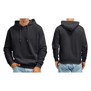 Sweat à capuche noir vente entière hommes pull à capuche décontracté sweats à capuche à manches longues classique - Product Image 4