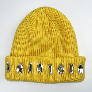 Bonnets d'hiver chauds unisexes en tricot, logo personnalisé, couleur unie - Product Image 2