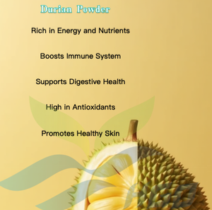 Suministro directo de fábrica HGO de polvo de Durian natural puro (grado alimenticio) Especificación de polvo de fruta (polvo de fruta o vegetal) - Product Image 5