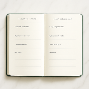 लैबोन वन श्वास पत्रिका प्रीमियम ग्रीन हार्डकवर नोटबुक वनस्पति सोने के पन्नी विवरण - Product Image 3