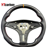 Volant en fibre de carbone YTcarbon adapté aux modèles W204 GLK X204 2008-2012, modification et personnalisation du volant en cuir