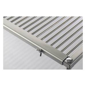 Parrilla para Barbacoa K2 de Acero Inoxidable Cromado Pulido, 67x40x11cm, Accesorio Premium para Cocina al Aire Libre - Product Image 4