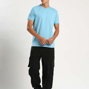 Camisetas de hombre con servicios OEM Precio razonable Últimos estilos Mejor calidad Nuevo modelo Camisetas de hombre de manga corta hechas a medida para hombre - Product Image 3