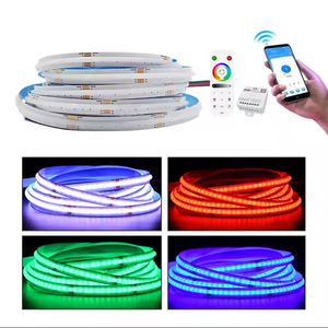 Đèn <span class=keywords><strong>LED</strong></span> dải <span class=keywords><strong>RGB</strong></span> COB 10mm, điều khiển thông minh, cắt được, 62.5mm, 14W/m, DC24V, đổi màu, đạt chuẩn UL 576 - Product Image 5