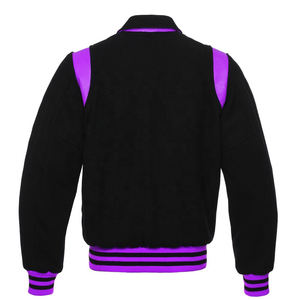 2025 nouveau Design de mode Logo personnalisé hommes veste universitaire en gros Bomber sport Baseball veste hommes - Product Image 4