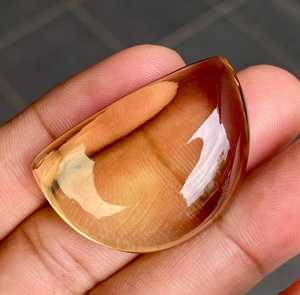 หินควอทซ์ธรรมชาติเลมอนสีเหลืองสดใสเปล่งประกายเปล่งประกายใสอัญมณีคริสตัลใสสำหรับแหวนและเครื่องประดับหรูหรา - Product Image 2