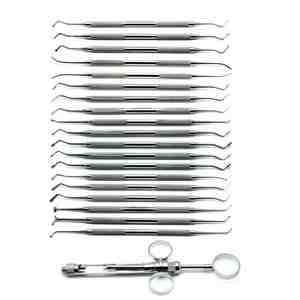 Juego de equipos dentales con certificación CE, fuente de alimentación manual que incluye instrumentos de acero inoxidable para configuración de amalgama y bandeja compuesta - Product Image 2