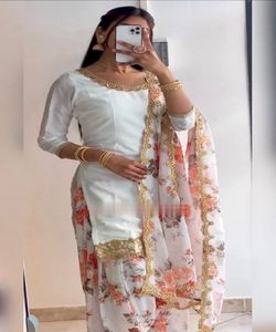 Mujeres musulmanas negro Formal islámico Boutique césped traje moda paquistaní cosido fiesta Salwar Kameez para Eid boda Ramadán - Product Image 4