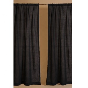 2023 nueva cortina con estilo indio Simple y moderno, cortinas de impresión personalizadas de lino y algodón para salas de estar con certificación GOTS - Product Image 6