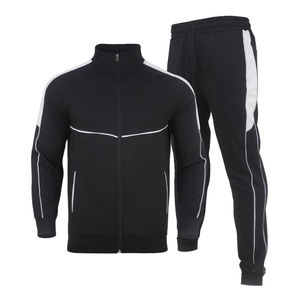 Fermeture éclair hommes blanc survêtement hommes vêtements survêtement deux pièces ensemble haute qualité sport survêtements pour hommes 2026 - Product Image 6