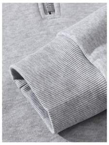 Sudadera con capucha de invierno para hombre personalizada de alta calidad 100% algodón MOQ bajo y cremallera de cuarto para uso al aire libre sudaderas con capucha para hombre - Product Image 2