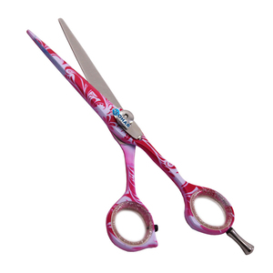 Haute qualité 5.5 pouces bleu coiffure rasoir cisailles J2 Salon utiliser barbier coupe de cheveux ciseaux - Product Image 4