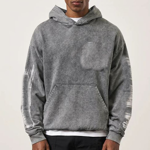 Sweat à capuche Vente en gros Sweat à capuche Sweat à capuche surdimensionné délavé à l'acide - Product Image 5