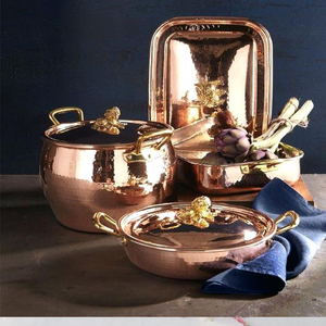 6Piece Copper Coated Cookware Home Kitchen Cookware <b>Dutch</b> <b>Oven</b> Soup Milk Steak Frying <b>Pot</b> Copper Cooking <b>Pot</b> Pan Cookware Sets - Product Image 6