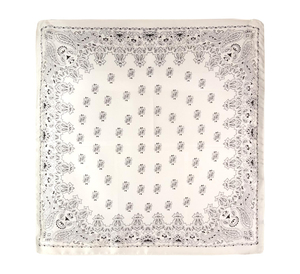 Bandana de cyclisme en coton 100% personnalisable avec logo, motif floral, foulard carré doux, dessiné à la main, collection printemps, vente en gros - Product Image 3