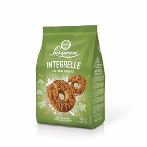 Galletas Digestivas Integrales Crujientes y Dulces Lazzaroni, Bolsa de 700g x 8 Unidades, Sin Gluten - Product Image 1