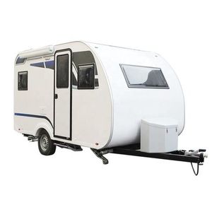 Mini caravane familiale Remorque de camping-car moderne et légère avec tout le confort inclus Capacité de couchage pour 4 personnes pour les escapades - Product Image 3