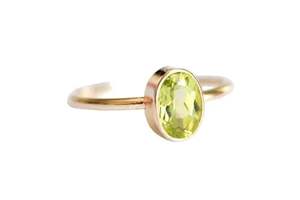 Bague femme péridot naturel pierre précieuse août pierre de naissance fiançailles mariage anniversaire bijoux faits à la main 925 bague en argent Sterling - Product Image 2