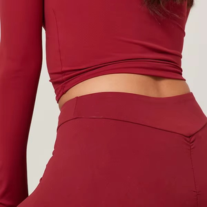 Venta caliente Yoga Suit Sport Personalizar Logo Out Door Jogger Fitted Scrunch Butt Running Ropa y leggings para mujeres - Product Image 2