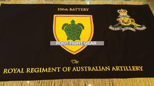 Bandera de Lujo Bordada a Mano con Hilo Dorado y Accesorio Magnético, Servicio Personalizado OEM - Product Image 6