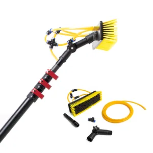 50ft 60ft 72ft Water Fed Pole telescopic water fed system Pure Water Window Cleaning Equipment with brush