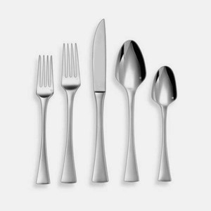 Couverts personnalisés modernes argent poli en acier inoxydable couverts de luxe aspect royal pour restaurant maison hôtel - Product Image 6
