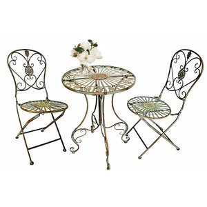 Bộ Bàn Ăn Ngoài Trời Gấp Gọn Kiểu Cổ Điển Bộ Bàn Ăn Bằng Kim Loại Gấp Gọn Cho Sân Trong - Product Image 1