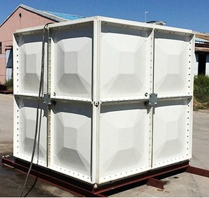 Réservoirs de stockage d'eau sectionnels rectangulaires en FRP GRP SMC pour la récupération des eaux de pluie en extérieur - Product Image 1