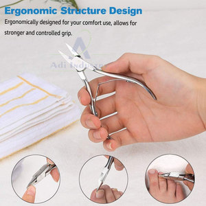 Coupe-ongles incurvé en acier inoxydable avec large ouverture de mâchoire Outils professionnels de soin des ongles durables et réutilisables Meilleures ventes - Product Image 4