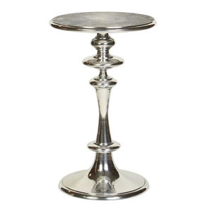 Mesa auxiliar de Metal de primera calidad, mesa plegable de aluminio fundido hecha a mano con tapa redonda para muebles de sala de estar y dormitorio - Product Image 1