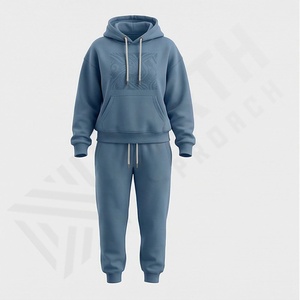 Conjunto Deportivo de Invierno Personalizado para Mujer, Dos Piezas, Pantalones Deportivos con Capucha, 100% Algodón, Transpirable, Ropa Deportiva 2025 - Product Image 1