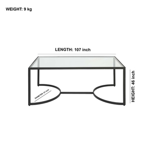 Table basse rectangulaire de luxe en marbre pour la maison La plus grande entreprise de fabrication Zone de réception simple en verre à la mode - Product Image 2