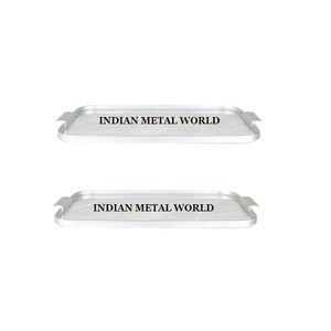 คุณภาพที่เหนือกว่าชาและกาแฟที่ให้บริการถาดชุด2การออกแบบที่เรียบง่ายขนาดใหญ่โลหะถาดอาหารจากอินเดีย - Product Image 1