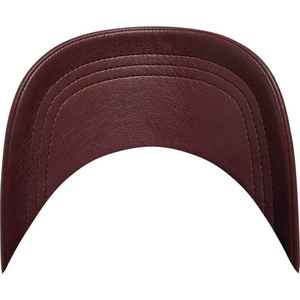 Gorra de béisbol de cuero Unisex de 5 paneles, 100% algodón, gorra de béisbol clásica de PU estructurada ajustable para hombre, sombrero de invierno para negro - Product Image 4