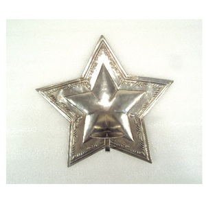 Silver Metal <b>Hanging</b> <b>Star</b> Ornaments Engraved Design Border For Christmas Home Decorative <b>Hanging</b> Ornaments - Product Image 4