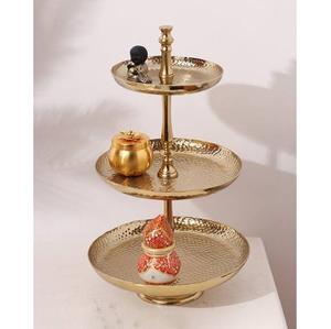 Soporte para Pastel Cuadrado Clásico de Aluminio Chapado en Oro, Decoración para Mesa, Soporte para Pastel para Bodas y Fiestas - Product Image 5