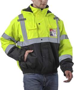 Vestes de travail de sécurité réfléchissantes de haute qualité pour hommes, vestes à haute visibilité pour hommes - Product Image 1