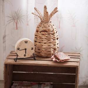 Handmade <b>Water</b> Hyacinth Pineapple <b>Toy</b> Natural Woven Kids Decorative <b>Play</b> Item - Product Image 2