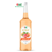 Grapefruit 750 Ml 25.4 Floz Siroop 12 Flessen Kartonnen Glazen Fles Oem Odm Private Label Gratis Monster Groothandel