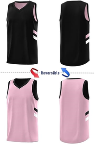 Uniformes de basketball pour adultes, respirants, en mesh, performance athlétique, design par sublimation, position du logo sur le devant, nom d'équipe personnalisé - Product Image 6