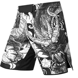 Mens Training Boxing <b>Shorts</b> MMA BJJ Trunks Kickboxing Fight Wear for <b>Grappling</b> Fitness Muay Thai No Gi Activewear Stretch - Product Image 1