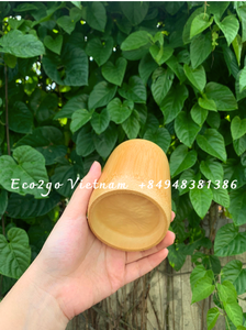 Vasos de bambú a granel al por mayor con muestra gratis y logotipo grabado láser para usar en el restaurante o el hotel en casa - Product Image 3