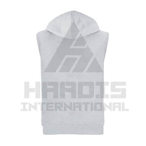 Vente en gros - Meilleur fournisseur - Nouveauté 2026 - Sweat à capuche sans manches uni pour homme - Tenue décontractée et de sport - Product Image 3