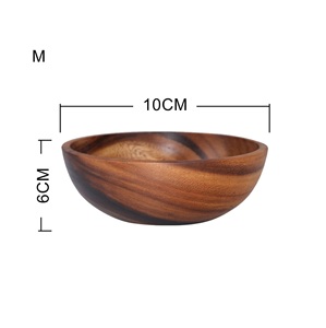 Tazón de Madera Antiguo para Ensaladas, Frutas y Alimentos, Tazón para Servir en la Cocina y Mesa, Vajilla, Tamaño Personalizado en Oferta - Product Image 1