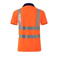 Ropa DE TRABAJO reflectante fluorescente al por mayor, Polo de manga corta, camisa de trabajo, uniforme de trabajador de alta visibilidad para minería de poliéster