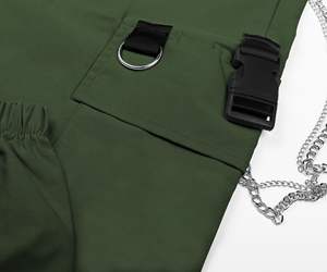 Pantalons cargo femmes Street Wear à la mode décontracté taille réglable pantalons et pantalons pour femmes - Product Image 5