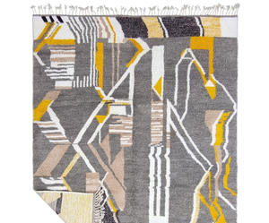 Tapis marocain en laine nouée à la main d'excellente qualité pour le tapis géométrique de salon pour le tapis de salle à manger - Product Image 1